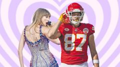 La cantante Taylor Swift y el jugador de la NFL, Travis Kelce