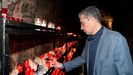 Martín Peláez, en la Santa Cueva de Covadonga