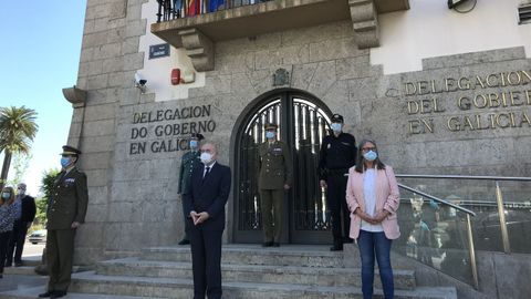 Minuto de silencio ante la Delegacin del Gobierno en Galicia