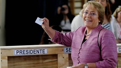 Votacin de Michelle Bachelet