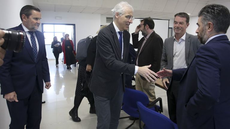 Francisco Conde, a la llegada de la jornada en el CIS