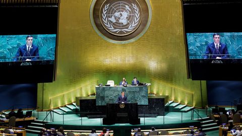 Pedro Snchez en la Asamblea General de la ONU