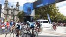 El corte se produjo para montar las instalaciones propias de la zona de meta y podio de la prueba ciclista