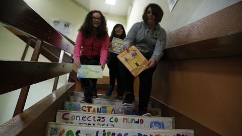 Los escolares del Colegio Anxo da Garda celebran el Dia Internacional del Libro