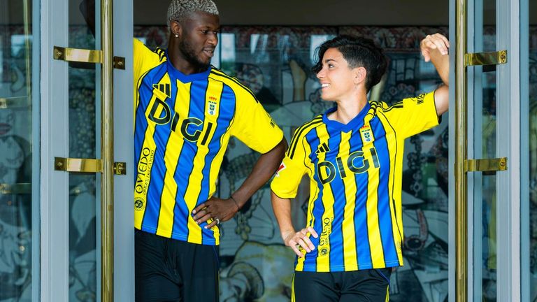 Segunda equipación del Real Oviedo 25/26