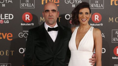 El actor gallego Luis Tosar junto a su pareja Mara Luisa Mayol. 