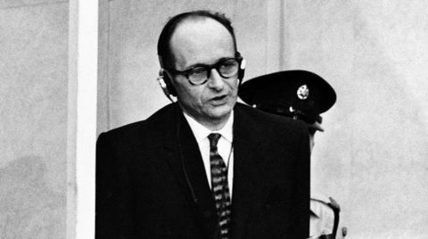 Adolf Eichmann, en una foto tomada en Israel en 1961