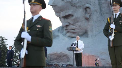 Alexander Lukashenko, durante un acto en Minsk el pasado da 22.