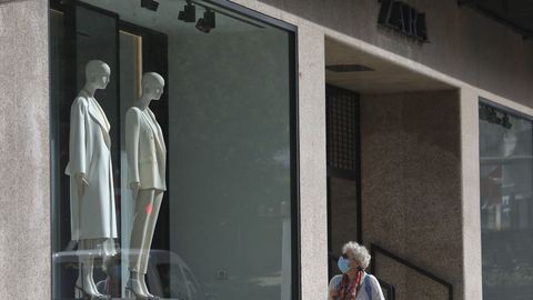 Escaparate de un Zara en Compostela