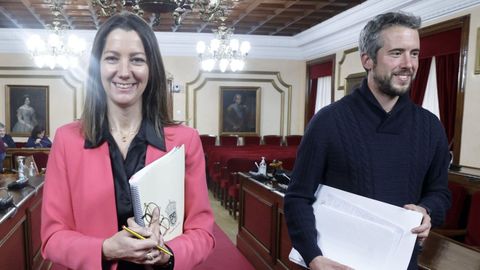 Lara Méndez y Rubén Arroxo volverán a negociar el pacto de gobierno en Lugo
