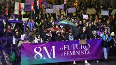 Manifestacin en Santiago por el 8M