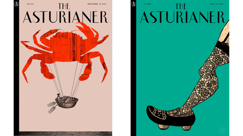 The Asturianer. Portadas: Adarica por Sr Garc�a (i) y�Ritmu de *Verdiciu por Luisa Vera (d)
