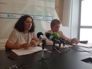 Bel�n do Campo y Ana Mar�a D�az, durante la presentaci�n