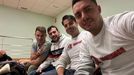 Bomberos de Narn, durante el pleno municipal en el que se abord una mocin del BNG sobre el aumento de plantilla