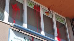 La sede de Vox en Lugo, vandalizada