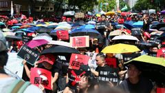Protesta del pueblo de Hong Kong contra el Proyecto de Ley de Extradicin en Taipi