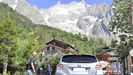 Imagen de varios residentes y turistas en el Valle de Aosta, situado en los Alpes italianos