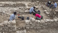 Excavaciones del proyecto internacional de Tell el-Far'a, que dirige en Palestina el profesor del campus de Ferrol Juan Luis Montero