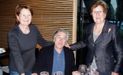 Las hermanas Paquita y Lolita Resach, del restaurante Hispania, junto a Robert De Niro