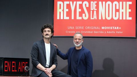 Miki Esparbé y Javier Gutiérrez, en la presentación de la serie