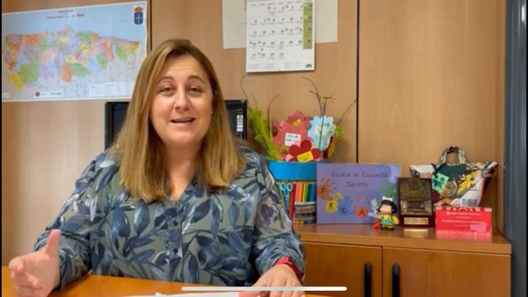 La consejera de Educación, Lydia Espina