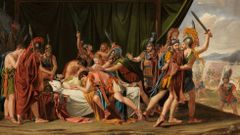 Muerte de Viriato, de Jos de Madrazo, considerado la obra cumbre del neoclasicismo espaol. Museo del Prado