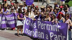 Manifestacin pro-aborto en Vigo del ao 2014