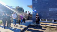 Inauguración de la calle da Inclusión, ayer, junto a la piscina municipal