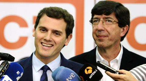 Albert Rivera apoyando al candidato de Ciudadnos, Juan Marn en Crdoba