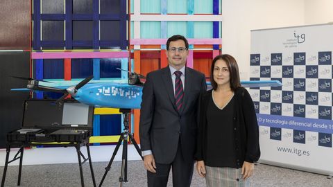 Analía López y Eduardo Faro; directora de sensórica de ITG y director de UAV Civiles de SDLE, respectivamente