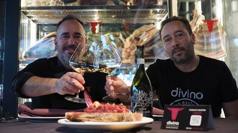 José Luis Cao y su hermano Leo, del Divino (Culleredo)