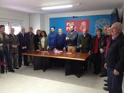 El secretario general del PSOE provincial se reuni� en Boiro con los responsables de las agrupaciones barbanzanas