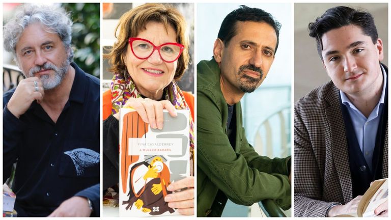 Manuel Rivas, Fina Casalderrey, Héctor Cajaraville e Lois Alcayde.