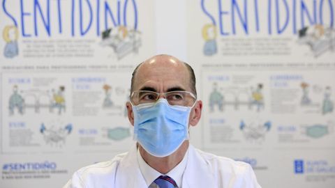 El conselleiro de Sanidade, Jesús Vázquez Almuiña