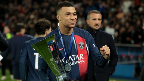 Kylian Mbapp�.Kylian Mbapp� gana un t�tulo con el PSG