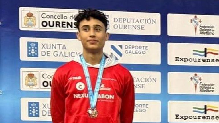 El ferrolano Bruno Castro logra la marca para el Europeo sub-18 de atletismo