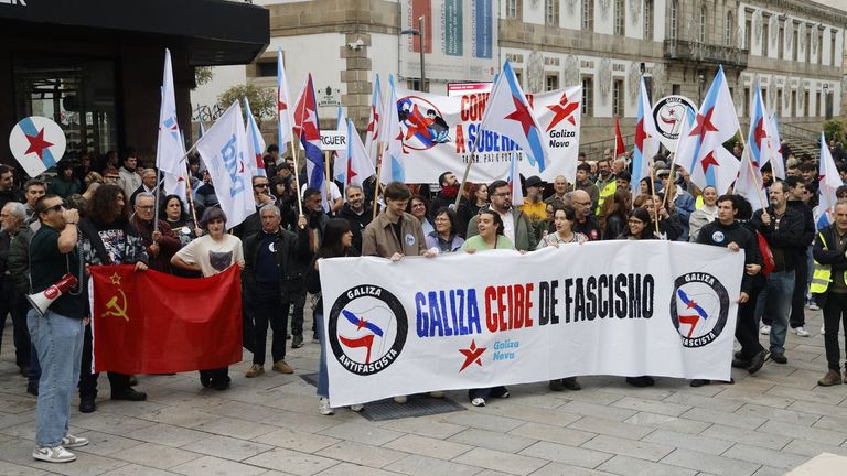 Unas 200 personas protestan en Vigo contra «a represión e o fascismo»