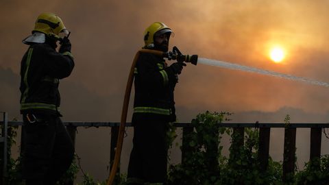 Incendio en el polgono industrial de Bergondo