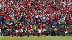 Jugadores del Braga en la final de Copa de Portugal el pasado mes de mayo