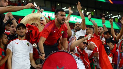 Imágenes del partido de octavos de final del Mundial de Catar entre Marruecos y España.