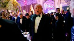 El expresidente Donald Trump,  en la fiesta de fin de ao en Mar-a-Lago