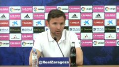 Rueda de prensa del Zaragoza sobre Natxo Gonz�lez