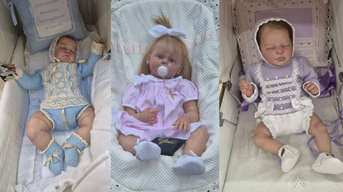 Algunos de los beb�s reborn de la colecci�n de Marta Villamil