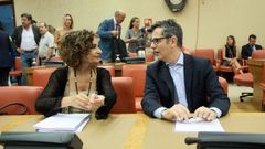 Félix Bolaños y María Jesús Montero llevan las negociaciones por parte del PSOE