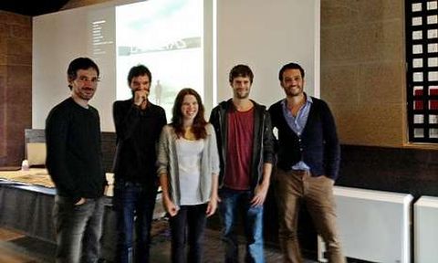 Actores, productor y director presentaron el proyecto cinematogrfico en la Casa das Camps.