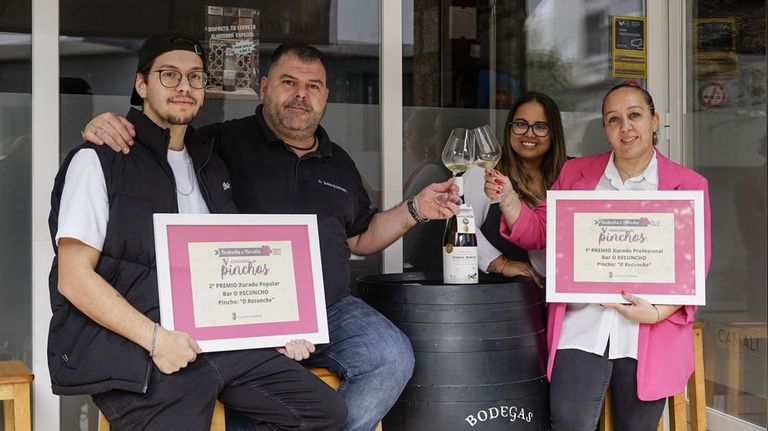 El pincho de O Recuncho recibió el primer premio del jurado y el segudo del público