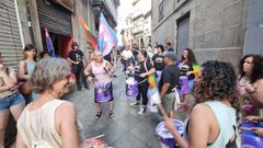 Integrantes del colectivo Nos Mesmas en una batucada del Da del Orgullo Gay el ao pasado. 