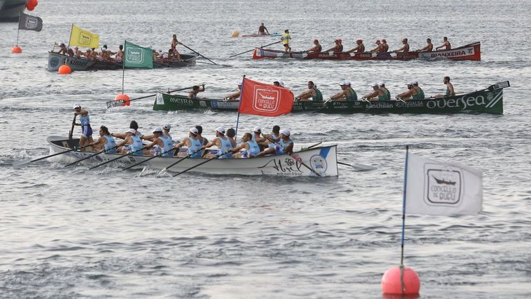 Cabo de Cruz se impone en la primera jornada de Bueu en la Liga Galega de Traiñeiras