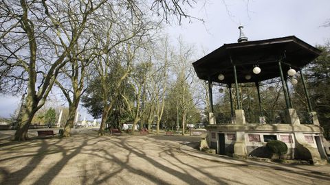 El parque Rosalía de Castro es uno de los espacios verdes más transitables de la ciudad. 