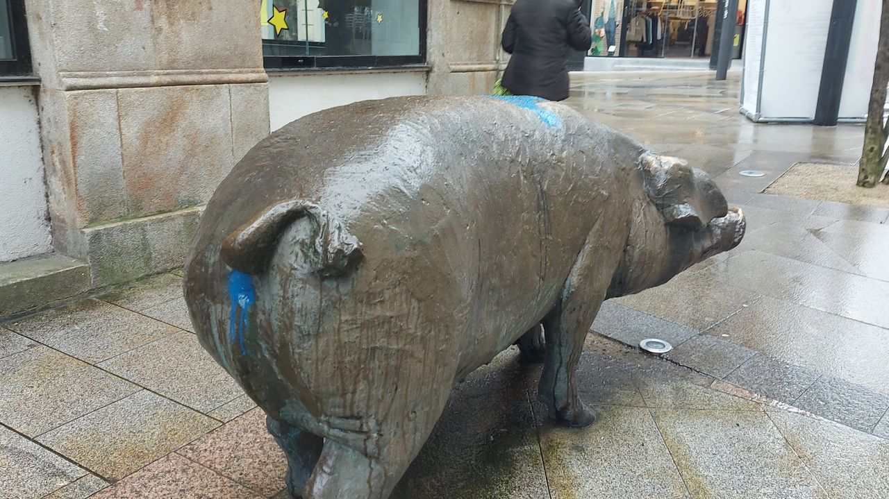 vandalizan-con-pintura-azul-la-escultura-del-cerdo-de-la-r-a-col-n-en-lal-n